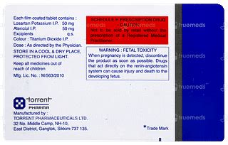 Losar Beta 50/50 MG | Order Losar Beta 50/50 MG Tablet Online at Truemeds