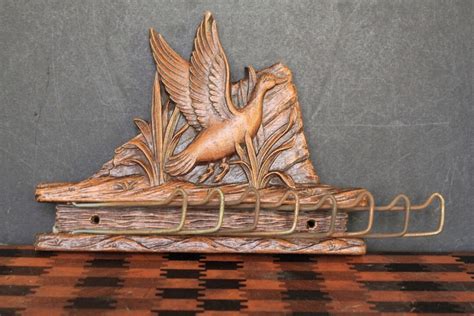 Buy Vintage Duck Tie Holder. Rustic Cabin, Man Cave, Dressing Area ...