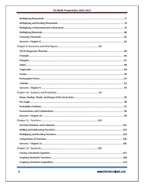 Image result for TSI Practice Fancy Math Words