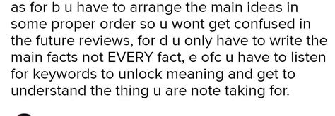 When taking notes, it is important to _____. write all facts write only ...