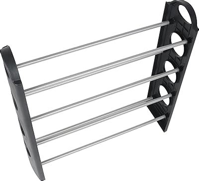 PUREUS Plastic Rod Foldable Shoe Rack with 4 Shelves : Amazon.in: Home ...