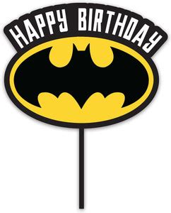 Mc Sid Razz Batman Logo Cake Topper Price in India - Buy Mc Sid Razz ...
