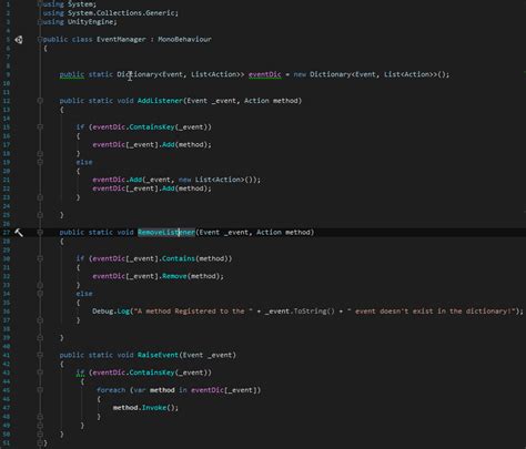 Unity Event Handler 的图像结果