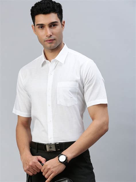 Ramraj Men 100% Cotton Shirt Celebrity White 32