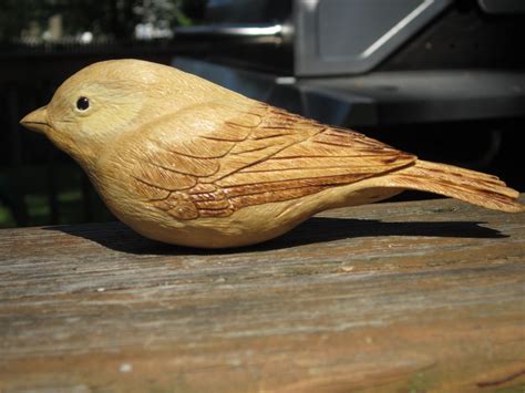 My first song-bird carving...a black-capped chickadee. Bird Carving ...