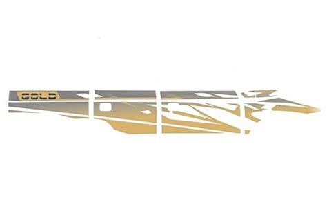 Quara Automaze Car Side Decal Full Body Sticker Graphics, Color Gold ...