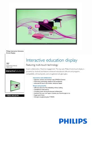 Digital Signage - Multitouch Educational Interactive Display samsung ...