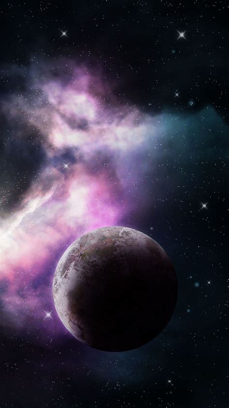 Download wallpaper 1350x2400 space, planets, nebula, stars, universe ...