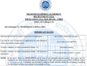 Delhi DDA Exam Date 2025 Check Admit Card & Answer Key