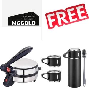 MG GOLD ®Chapati/Roti steel body || Good Quality Freebie Bottle Cup set ...