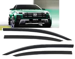 AutoMoto Unbreakable Injection Moulded Car Side Window Deflector, Door ...