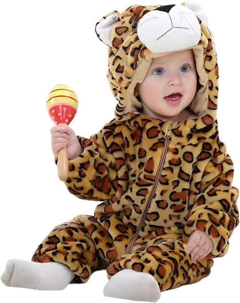 BRANDONN Unisex Baby Flannel Jumpsuit Panda Style Cosplay Clothes ...