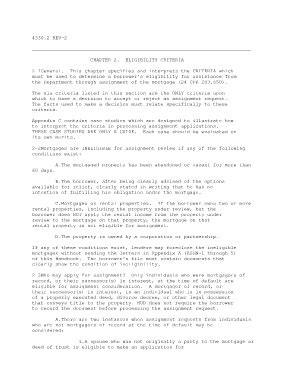 Fillable Online hud 4330.2 REV-2 CHAPTER 2. ELIGIBILITY CRITERIA 2-1Gen ...