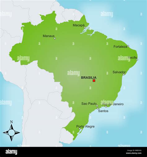 Brazil Map With Cities