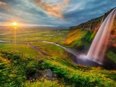 Photo Wallpaper by Photo Wallpaper Hd Waterfall River Valley Sunset Photo Wallpaper
