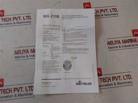 Sensus De-12-mi001-ptb013 Water Meter – Aeliya Marine Tech