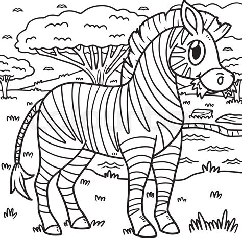 Zebras Coloring Pages - Z Is for Zebra Coloring Page