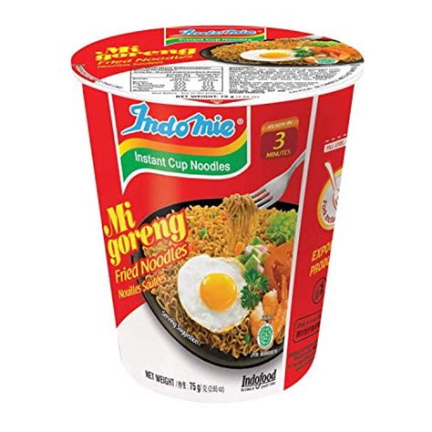 Buy Indomie CUP NOODLES Fried Noodles 100%HALAL Mi Goreng 75g (2.6oz ...