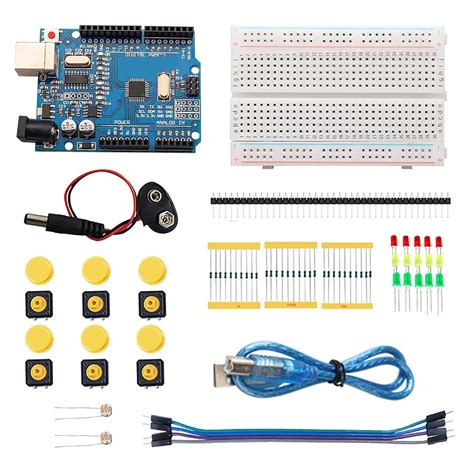 Huayuxin DIY Electronic Starter Kit Intended for UNO Arduino Kit ...