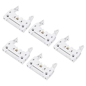 MECCANIXITY 16P Dual Rows 2.54mm Shrouded IDC Male Header Crimp ...