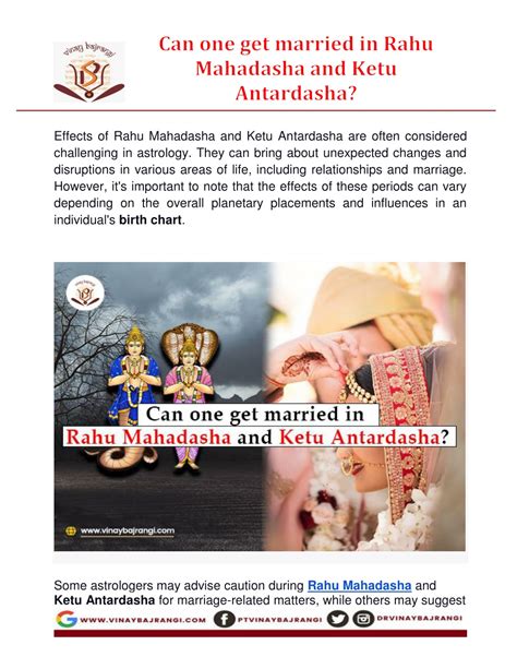 PPT - Can one get married in Rahu Mahadasha and Ketu Antardasha? PowerPoint Presentation - ID ...