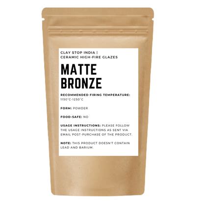 Matte Bronze (High-Fire Pottery Glaze) – Formulators Inc
