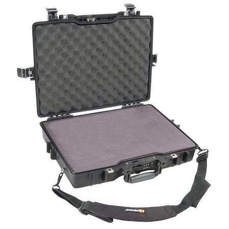 Pelican Black Protective Case, 21.6"L x 17-1/4"W x 4.9"D 1495-000-110 ...