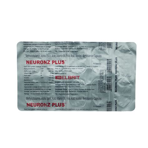 Neuronz Plus Capsule | Uses, Side Effects, Price | Apollo Pharmacy