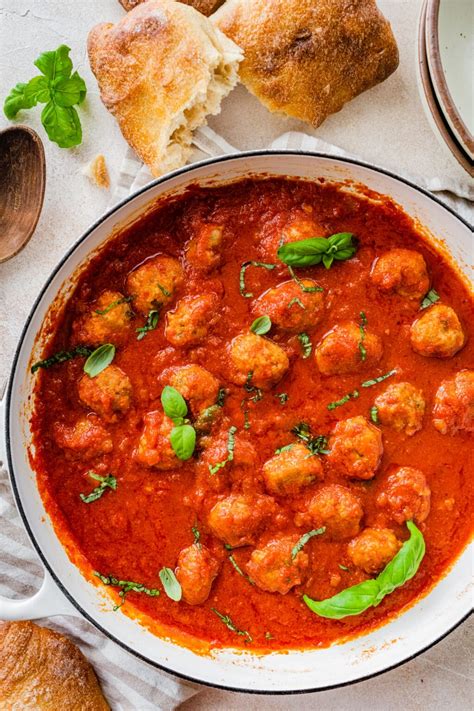 Italian Sausage Meatballs Recipe (In Sauce) - CucinaByElena