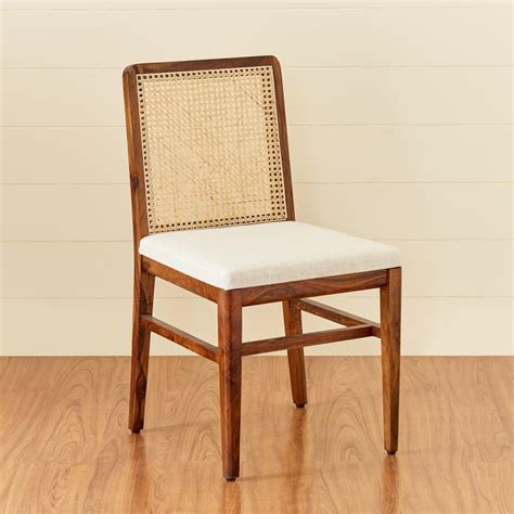 Buy Cane Connection Set of 2 Sheesham Wood Dining Chairs - Brown from ...