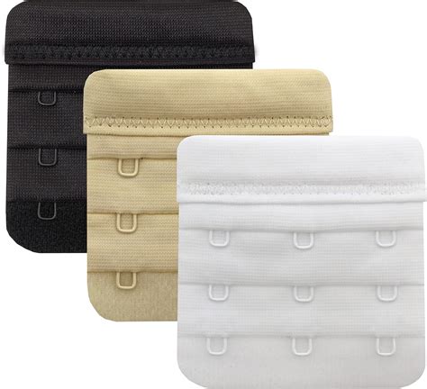 Women's Bra Extenders 3 Hook, Soft and Comfortable Bra Strap Extension ...