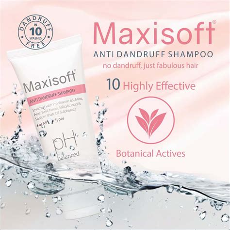 Buy MAXISOFT ANTI-DANDRUFF SHAMPOO 100 ML | ALOE, MINT & NEEM ...
