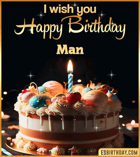 🎉 Happy Birthday Man GIF 🎂 Funny & Personalized Animated Wishes