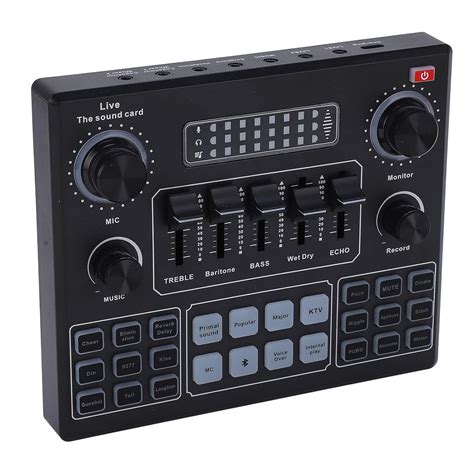 Mixer, Dual Channel Live Sound Card No Debugging 800mAh Lithium Battery ...