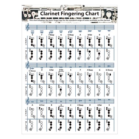 B Flat Clarinet Finger Chart