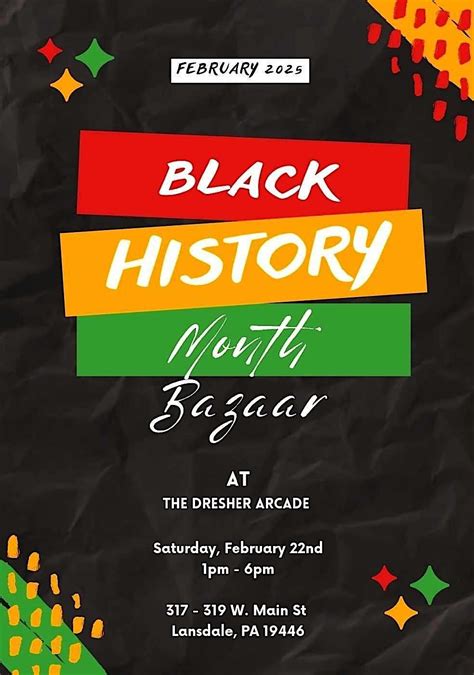 Black History Month Bazaar, 319 W Main St, Lansdale, 22 February 2025 ...