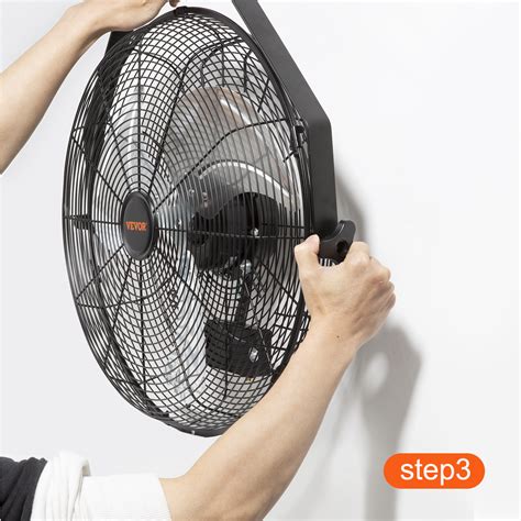 VEVOR Wall Mount Fan, 18 Inch, 3-speed High Velocity Max. 4150 CFM ...