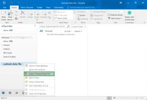 Image result for Remove Outlook Data File