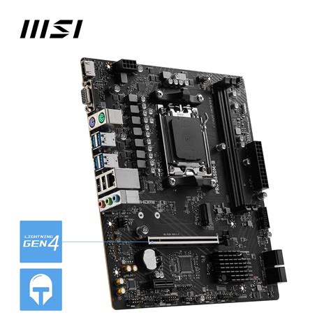 MSI PRO B650M-B Motherboard, Micro-ATX - Supports AMD Ryzen 7000 Serie