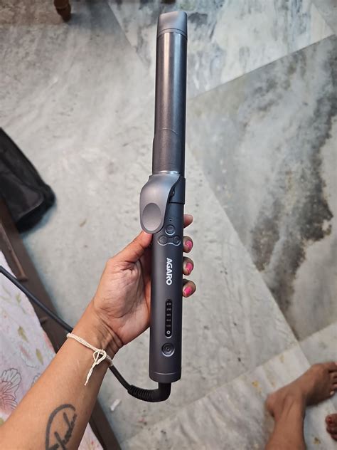 AGARO Prima Rotating Hair Curler, 32 mm Ceramic coated barrel ...