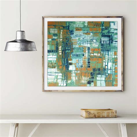 Mid Century Modern abstract art print, commercial mid century art print ...