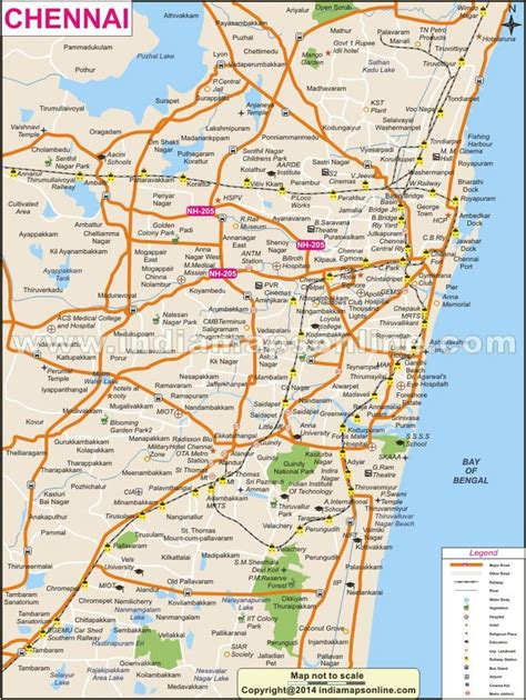 Chennai city tourist map 60 photos - Morilly.com