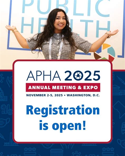 American Public Health Association | 🚨 Registration is officially open ...