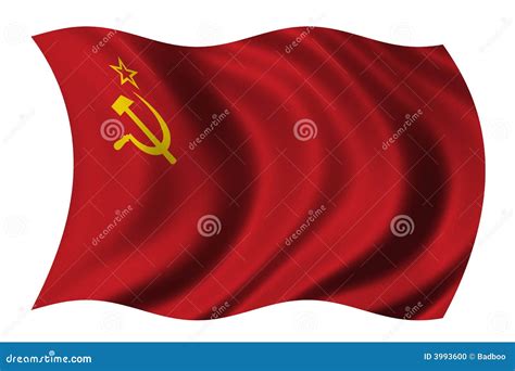 Flag of Soviet Union stock illustration. Illustration of revolution - 3993600
