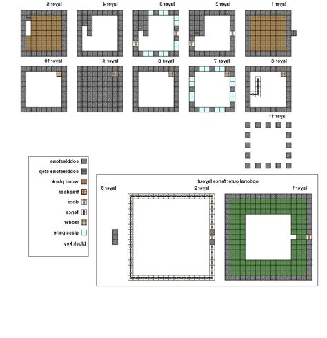 Easy House Minecraft Mansion Floor Plans