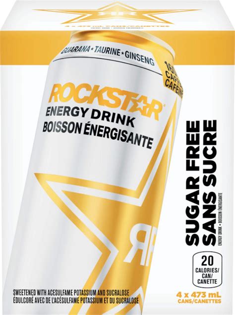 Rockstar Sugar Free Diet Energy Drink, 473-mL, 4-pk | Canadian Tire