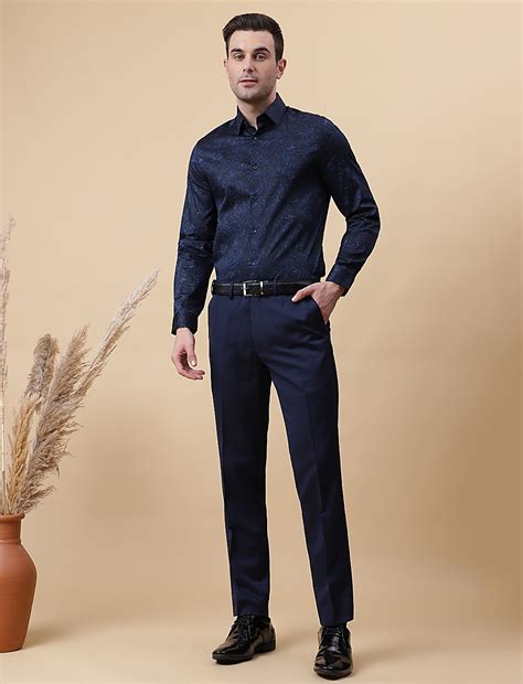 Buy Plain Slim Fit Trousers at Marks & Spencer