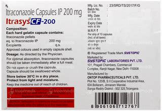 Itrasys Cf 200 Capsule 10: Uses, Side Effects, Price & Substitutes
