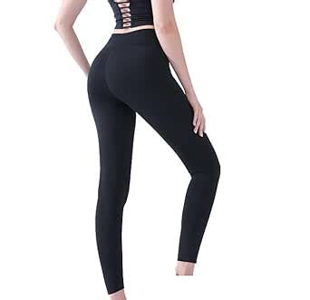 Alexvyan Black Skinny & Slim Fit Gym Wear Yoga Pants Ankle Length ...