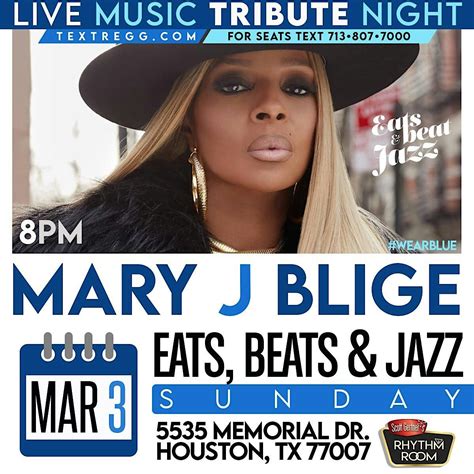 MARY J BLIGE TRIBUTE - WEAR BLUE PARTY - LIVE MUSIC & DINNER, Scott ...